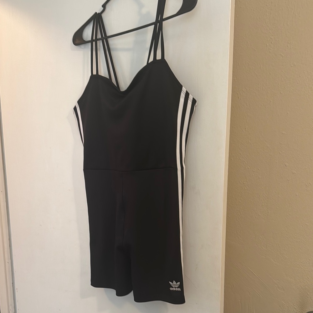 adidas Black and White Jumpsuit